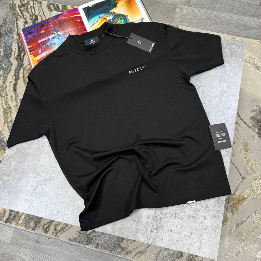 Represent Black Logo T-Shirts Mens in 2 Colors Best Sale UK Reps AAA Quality