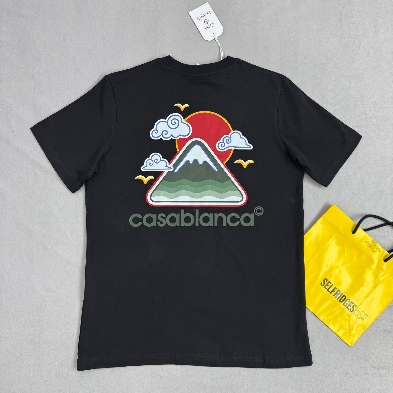 Casablanca Round Neck Montagne Ondulee Men's T-Shirts in Multiple Colors