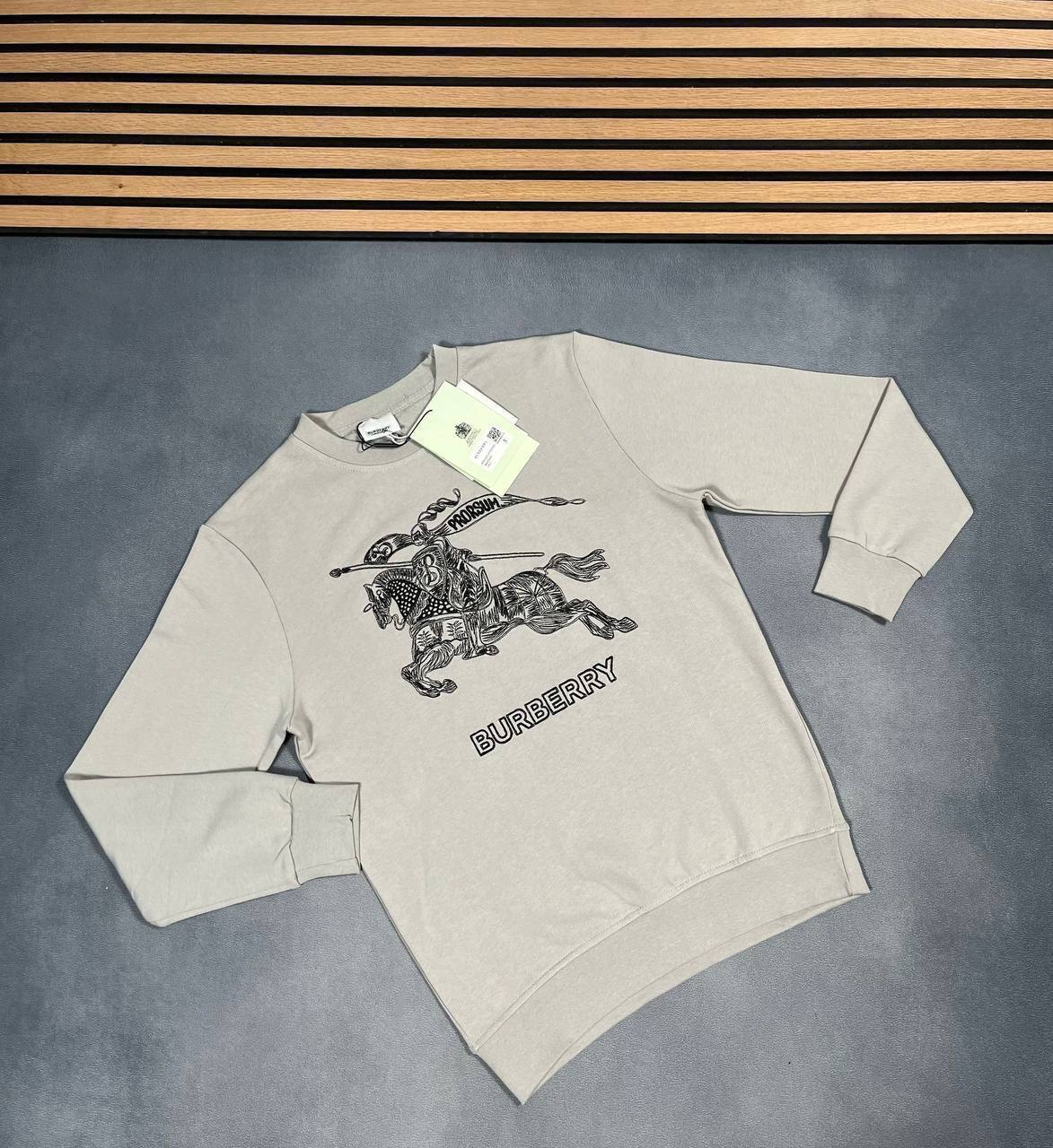 Burberry Logo-Embroidered Cotton Jersey Sweatshirt Mens in Multiple Colors Best Sale UK Reps AAA Quality