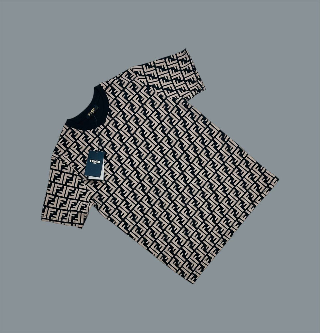 Fendi FF Monogram Logo Crew Neck T-Shirts & Shorts Sets Mens in Multiple Colors UK Reps AAA Quality