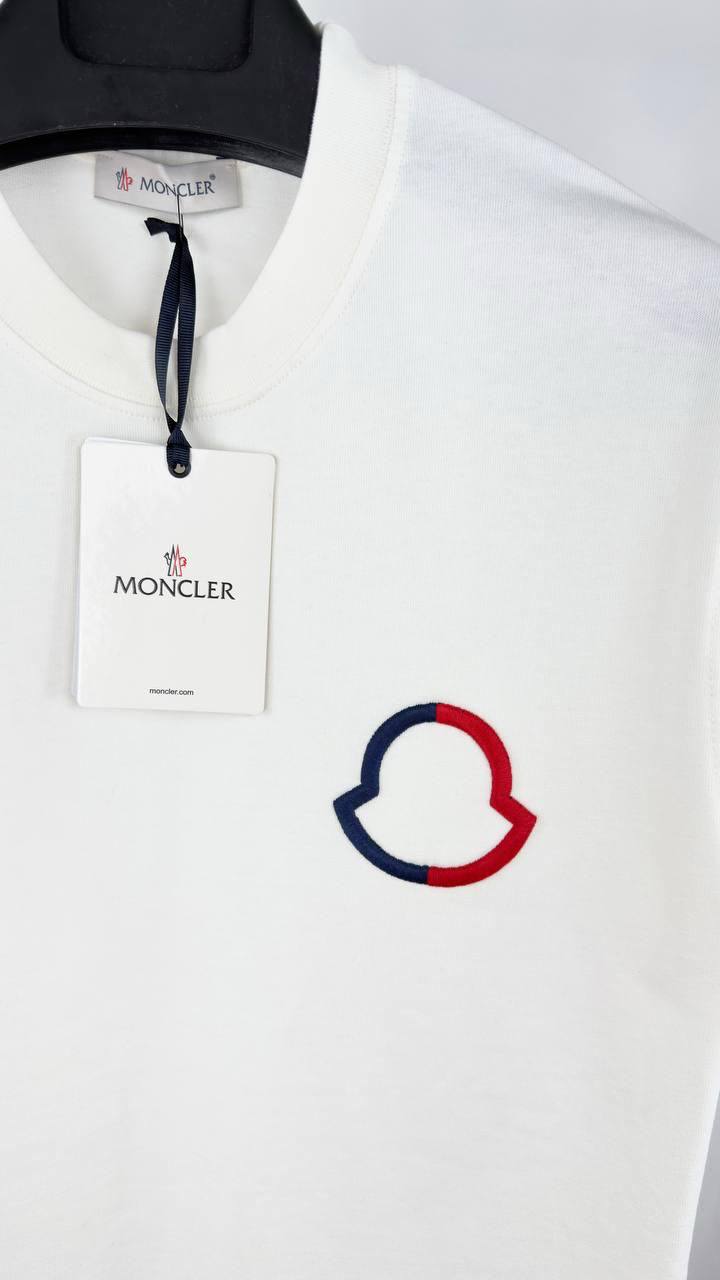 Moncler Logo Outline T-Shirt Mens in 2 Colors UK Reps AAA Quality