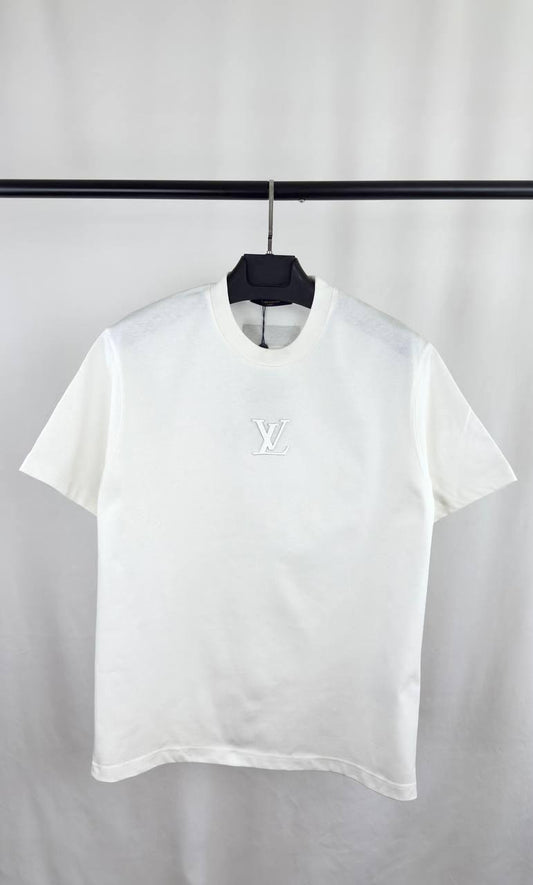 Louis Vuitton Embroidered Signature T-Shirt Mens in 2 Colors UK Reps AAA Quality