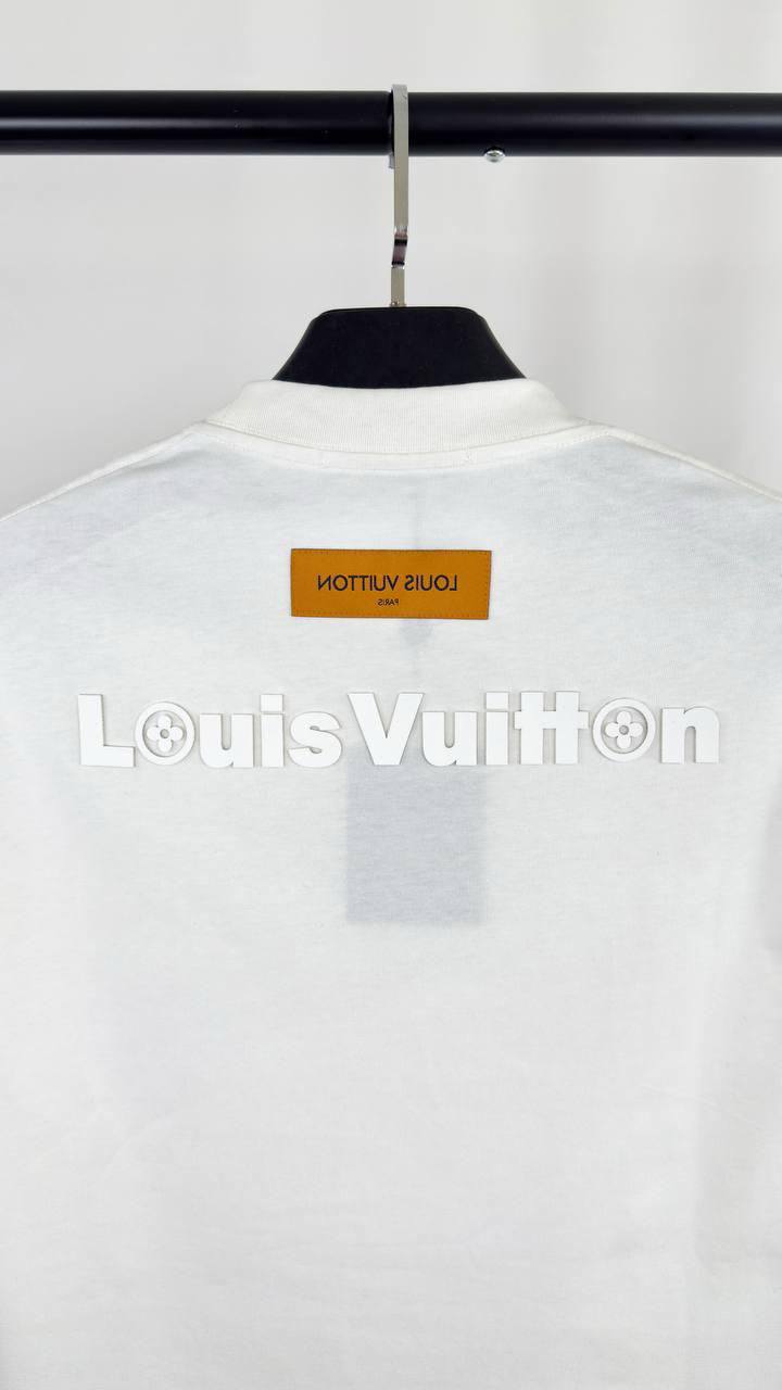 Louis Vuitton Embroidered Signature T-Shirt Mens in 2 Colors UK Reps AAA Quality