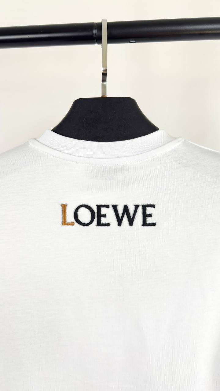 Loewe Anagram Embroidery T-Shirts Mens in 2 Colors UK Reps AAA Quality