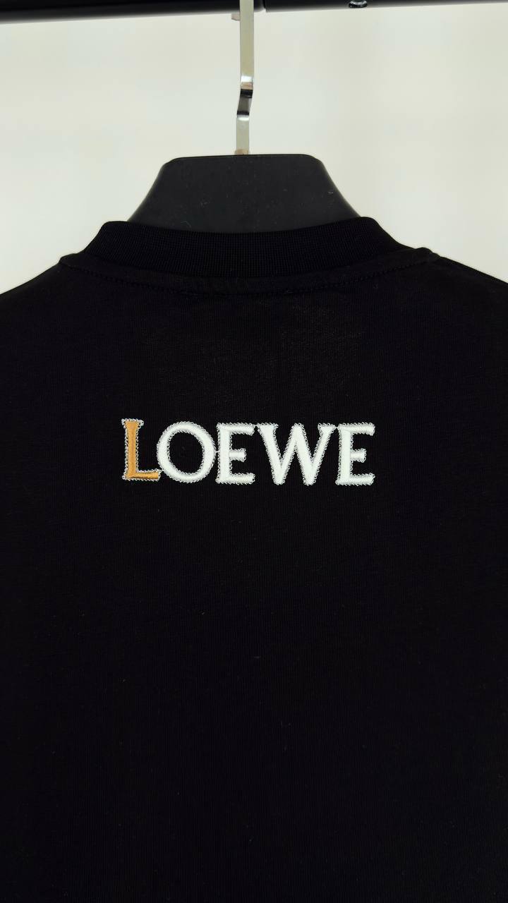 Loewe Anagram Embroidery T-Shirts Mens in 2 Colors UK Reps AAA Quality