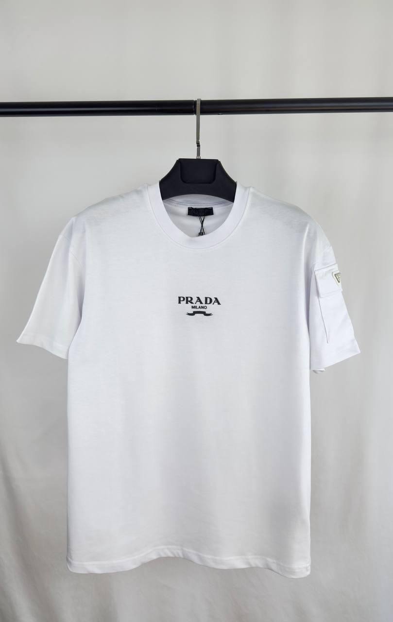 Prada Logo Classic Men's T-Shirts in Multiple Colors Best Sale UK Reps AAA Quality