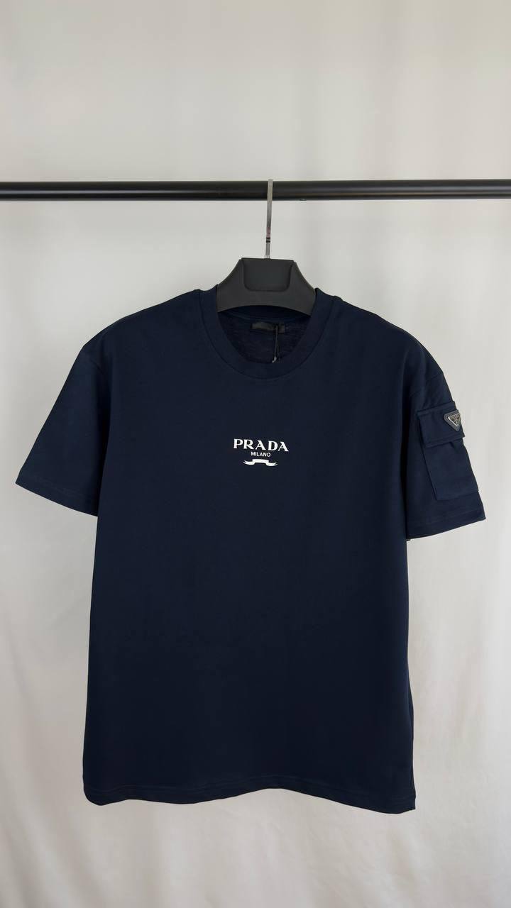 Prada Logo Classic Men's T-Shirts in Multiple Colors Best Sale UK Reps AAA Quality