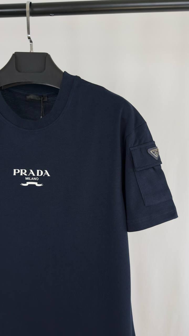 Prada Logo Classic Men's T-Shirts in Multiple Colors Best Sale UK Reps AAA Quality