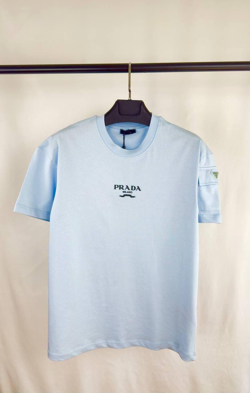 Prada Logo Classic Men's T-Shirts in Multiple Colors Best Sale UK Reps AAA Quality