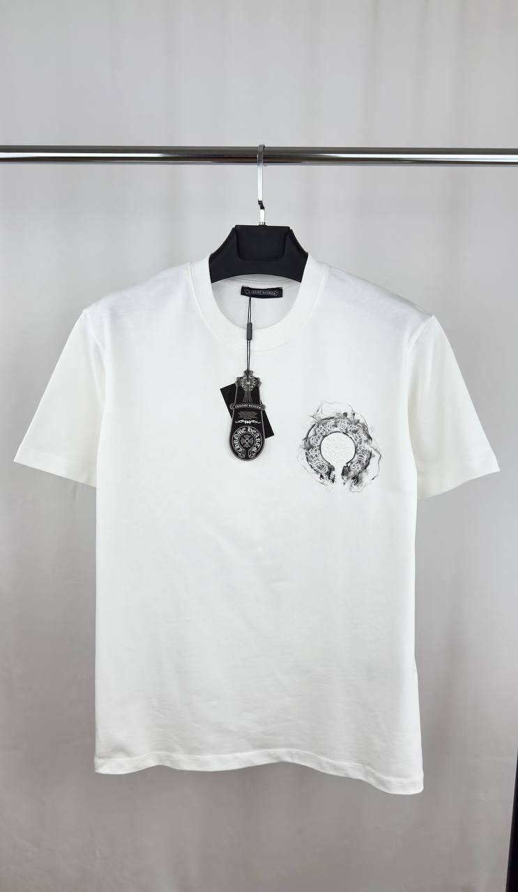 Chrome Hearts Miami Exclusive Horseshoe T Shirt Round Neck Mens in 2 Colors Best Sale UK Reps AAA Quality