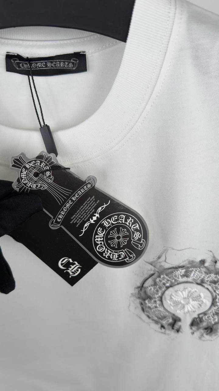 Chrome Hearts Miami Exclusive Horseshoe T Shirt Round Neck Mens in 2 Colors Best Sale UK Reps AAA Quality