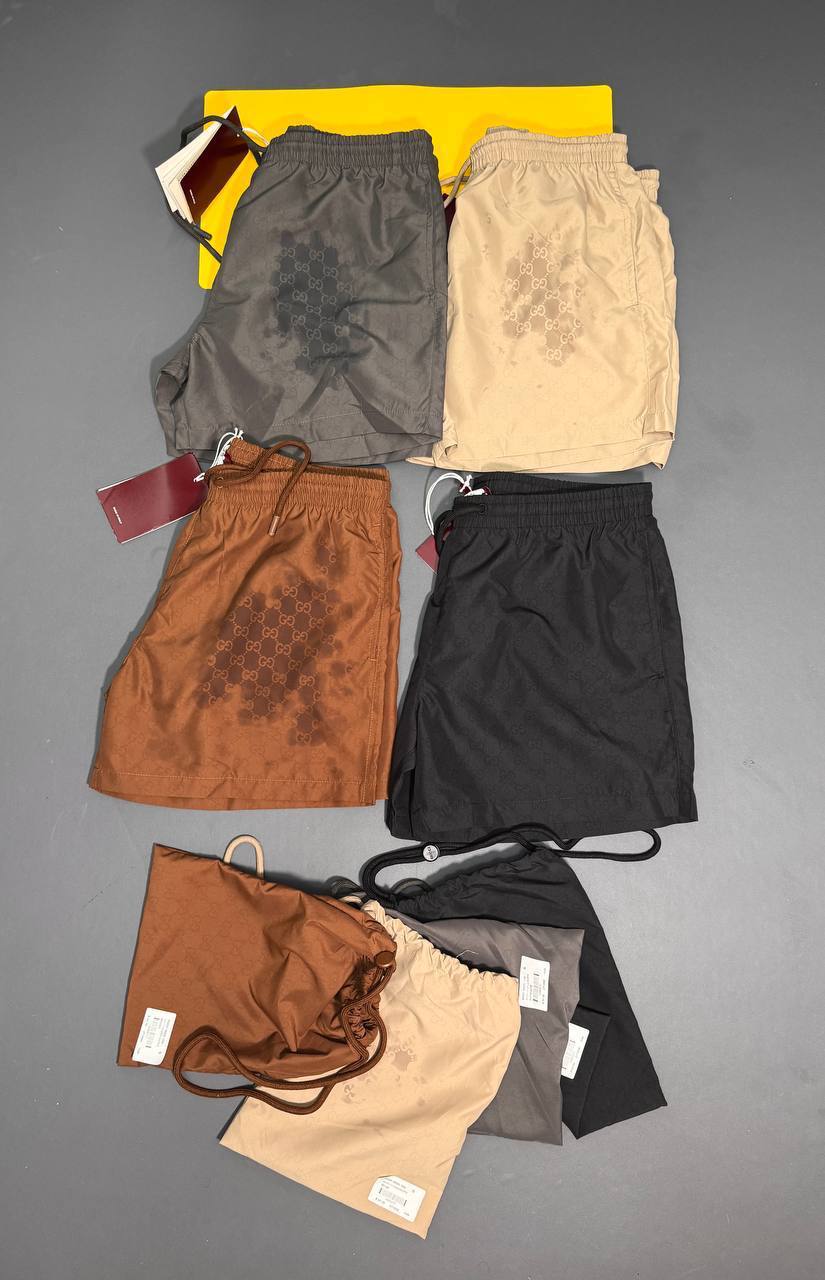 Gucci Monogram Drawstring Shorts Mens in Multiple Colors UK Reps AAA Quality