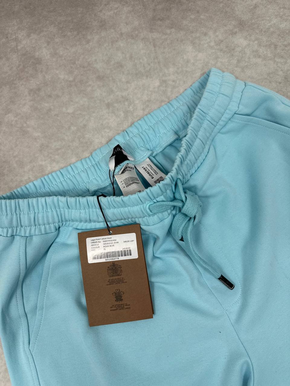Burberry Logo Print Shorts Men's Straight-Leg Mid-Length UK Reps Sale AAA Quality