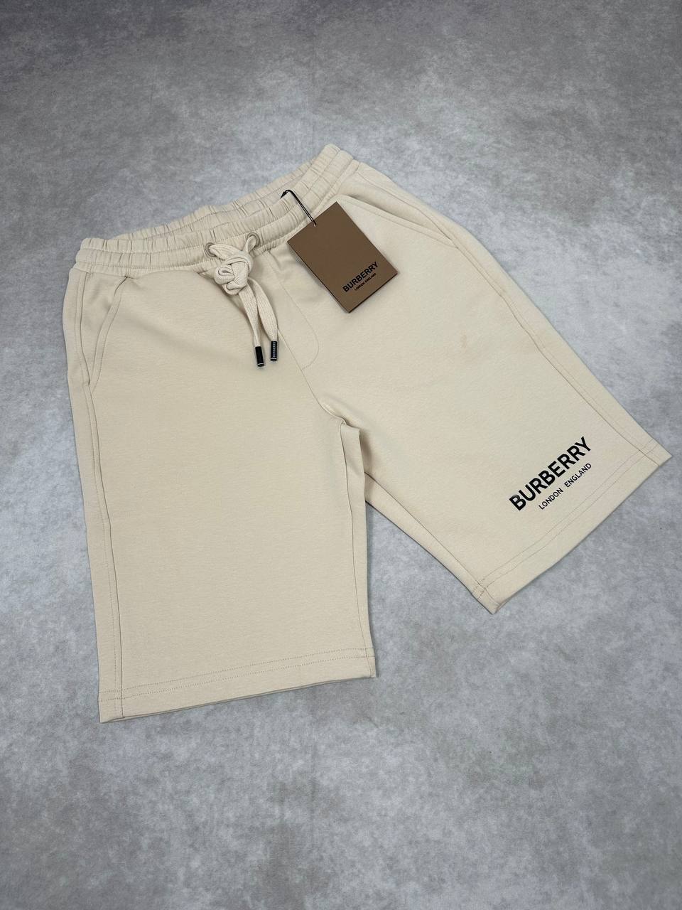 Burberry Logo Print Shorts Men's Straight-Leg Mid-Length UK Reps Sale AAA Quality