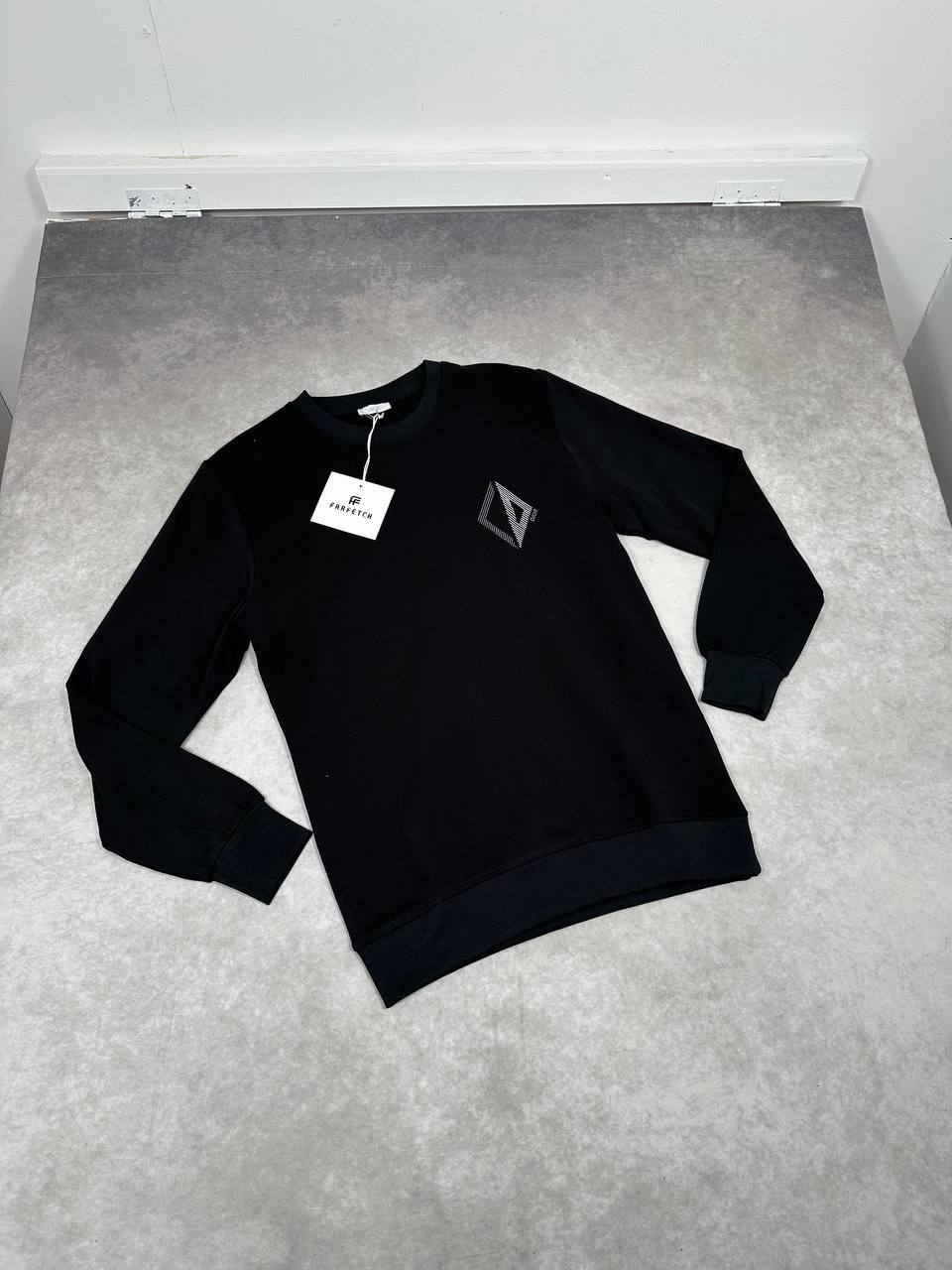 Christian Dior CD Logo Embroidered Mens Jumpers in Black Color Best Sale UK Reps AAA Quality