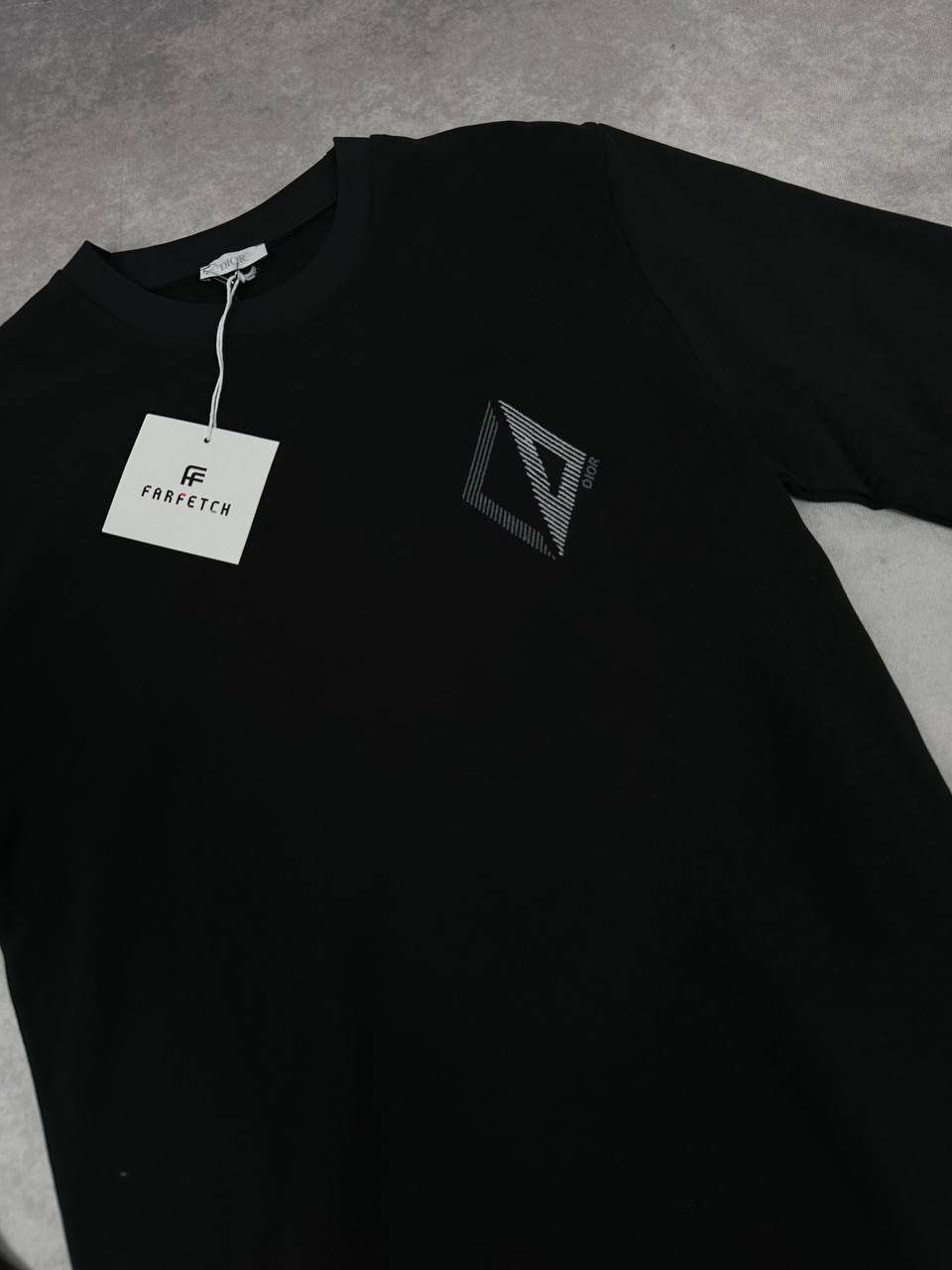 Christian Dior CD Logo Embroidered Mens Jumpers in Black Color Best Sale UK Reps AAA Quality