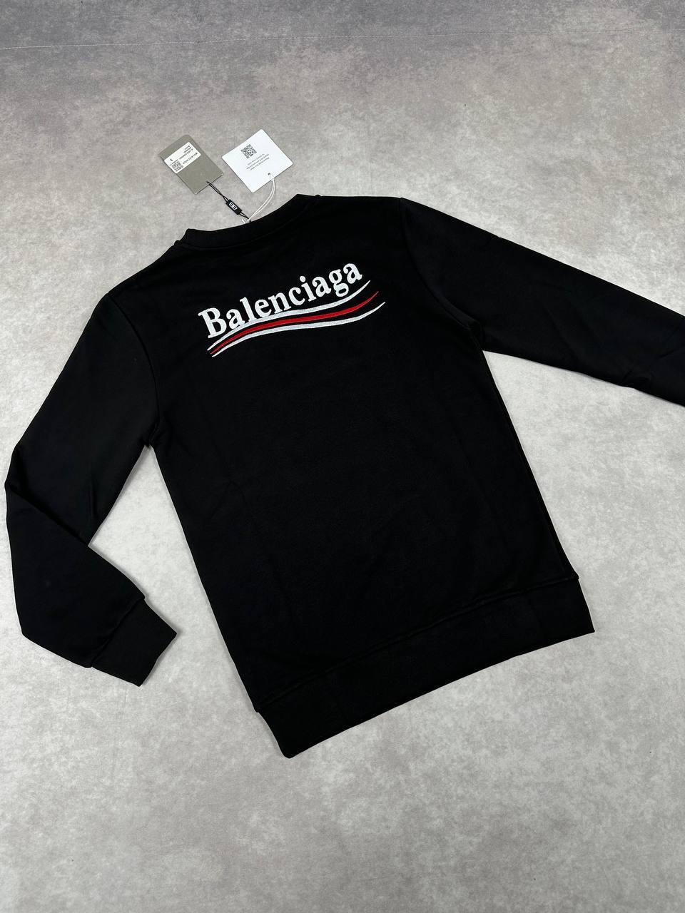 Balenciaga Logo Round Neck Mens Jumpers in Black Color Best Sale UK Reps AAA Quality