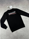 Balenciaga Logo Round Neck Mens Jumpers in Black Color Best Sale UK Reps AAA Quality