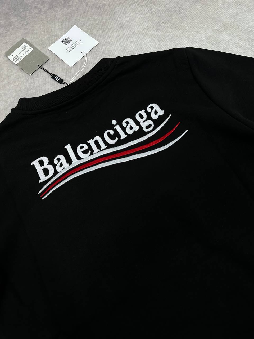 Balenciaga Logo Round Neck Mens Jumpers in Black Color Best Sale UK Reps AAA Quality