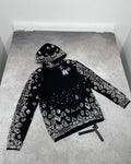 Amiri Bandana Pattern Hoodie Mens in Black Colors Best Sale UK Reps AAA Quality