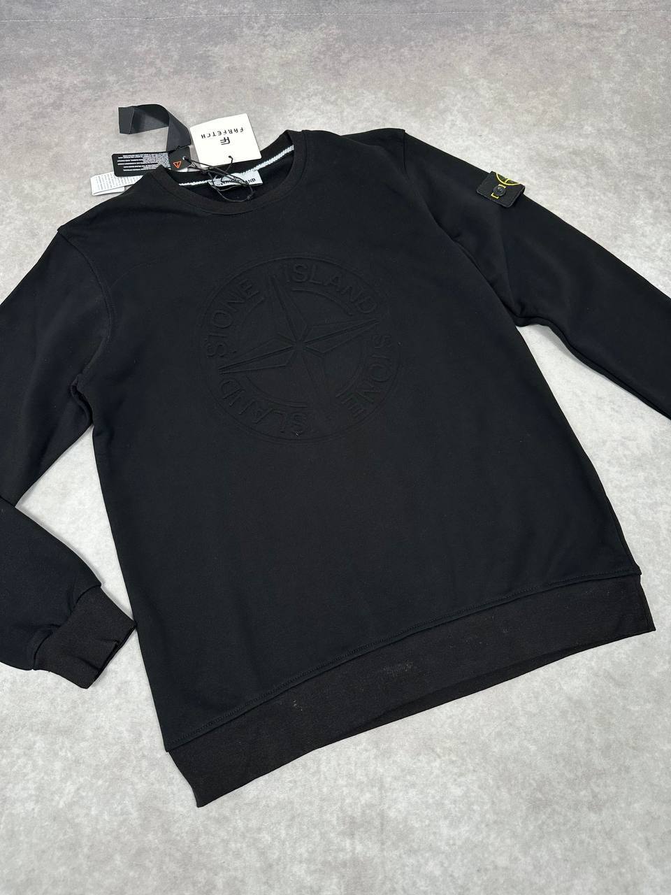 Stone Island Embossed Logo Jumpers Mens in 2 Colors Best Sale UK Reps AAA Quality