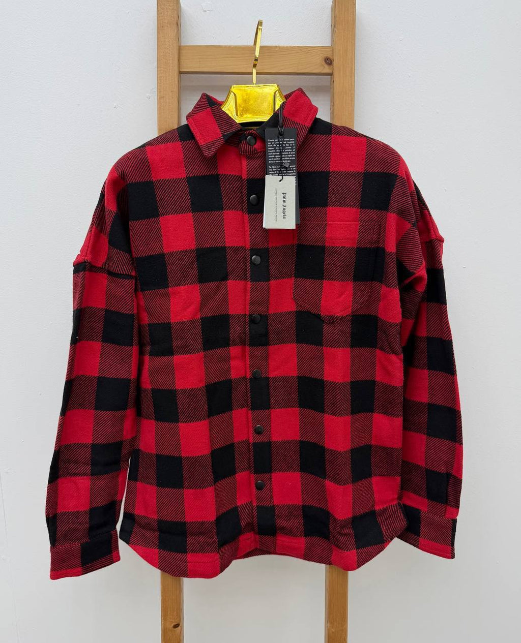 Palm Angels Logo Overshirt Mens in Multiple Colors Best Sale UK Reps AAA Quality
