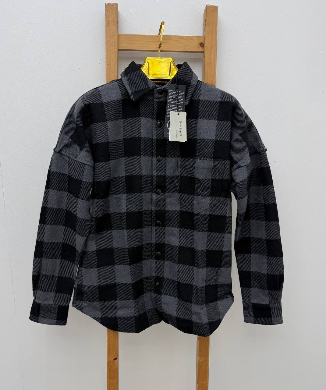 Palm Angels Logo Overshirt Mens in Multiple Colors Best Sale UK Reps AAA Quality
