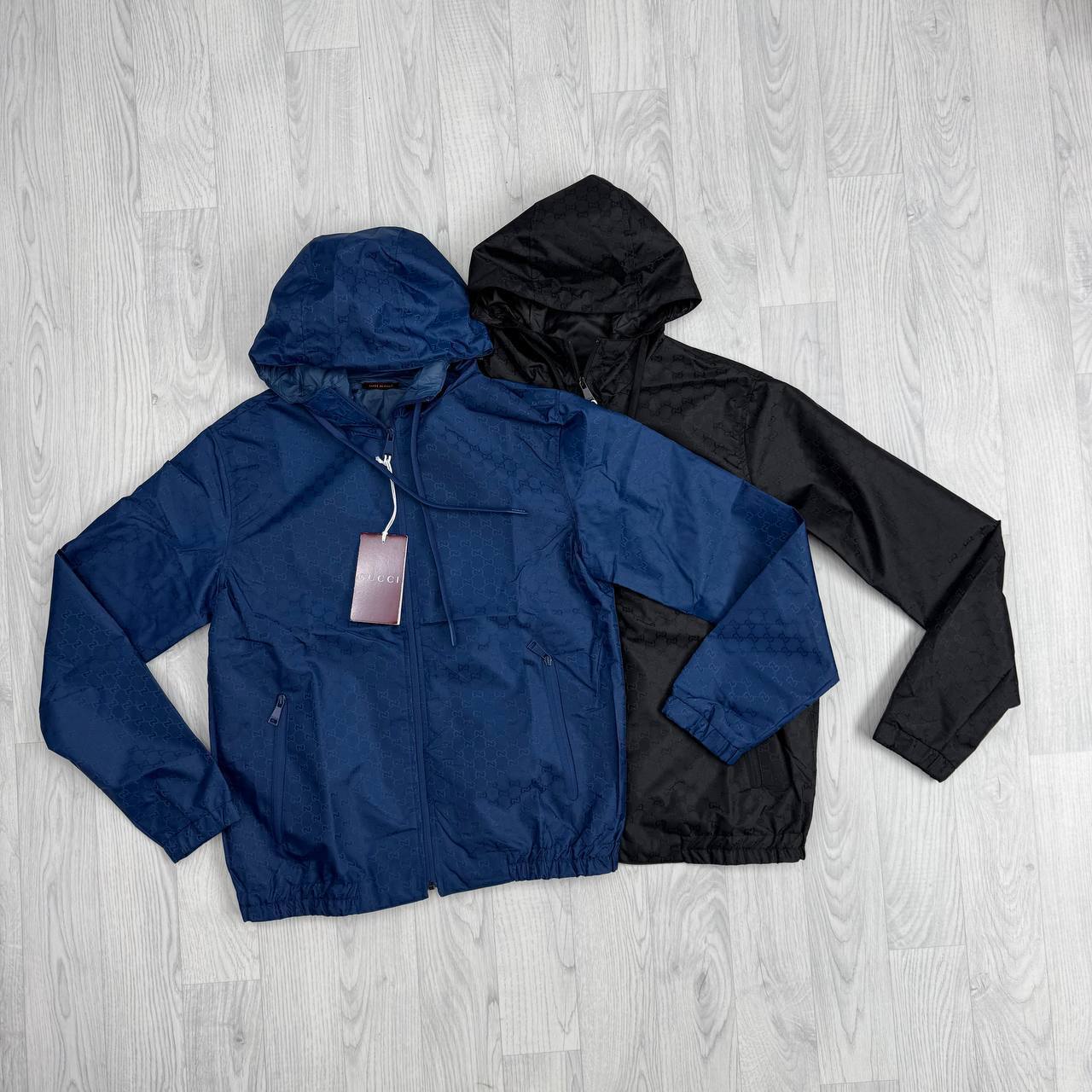 Gucci Reversible Signature Logo Windbreaker Jackets Mens in 2 Colors Best Sale UK Reps AAA Quality