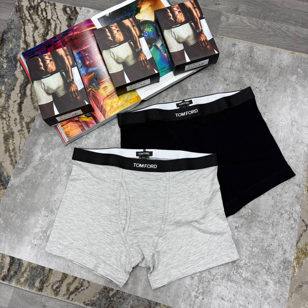 Tom Ford Logo-Waistband Boxer Shorts Mens in 2 Colors Best Sale UK Reps AAA Quality