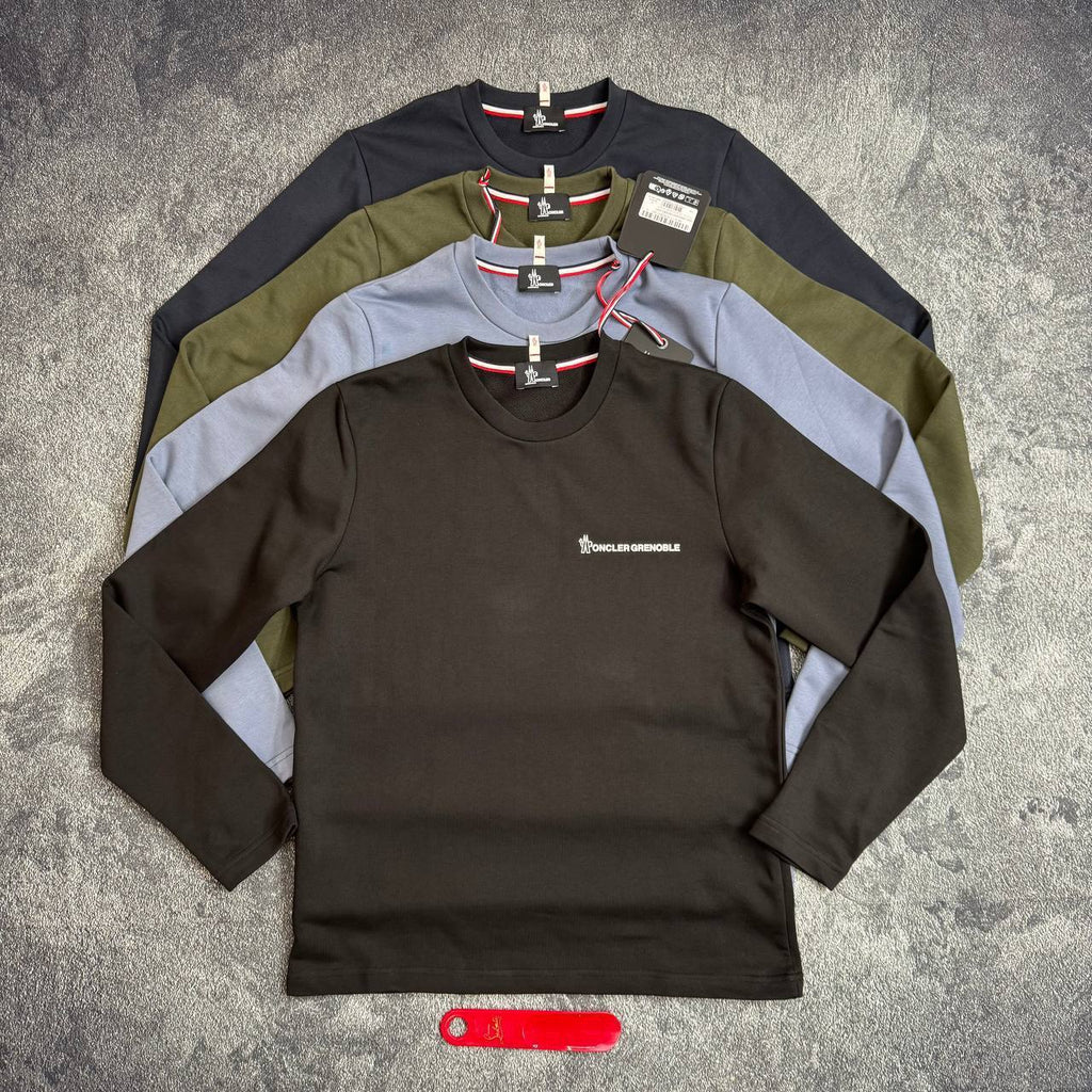 Moncler Grenoble Logo-Embroidered Jumpers Mens in Multiple Colors Best Sale UK Reps AAA Quality