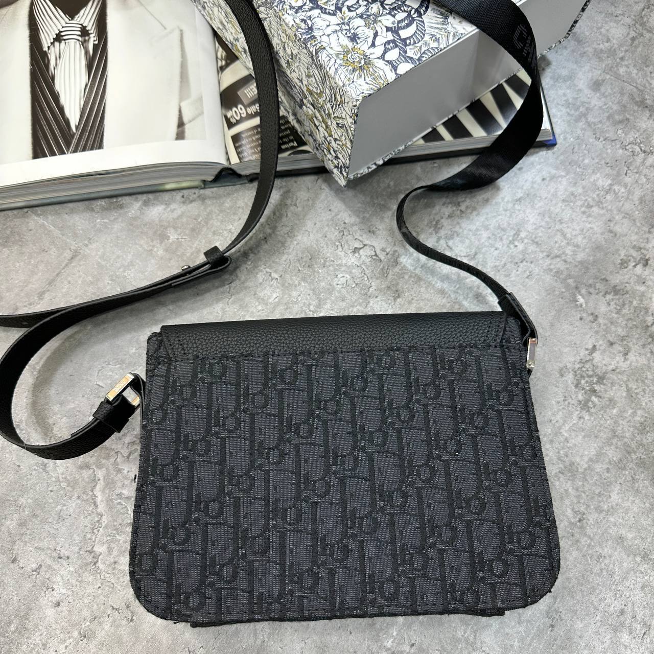 Christian Dior Durable Black Messenger Bags Mens UK Reps AAA Quality