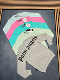 Palm Angels Classic Long Sleeve Logo Printed Jumpers Men's in Multiple Colors