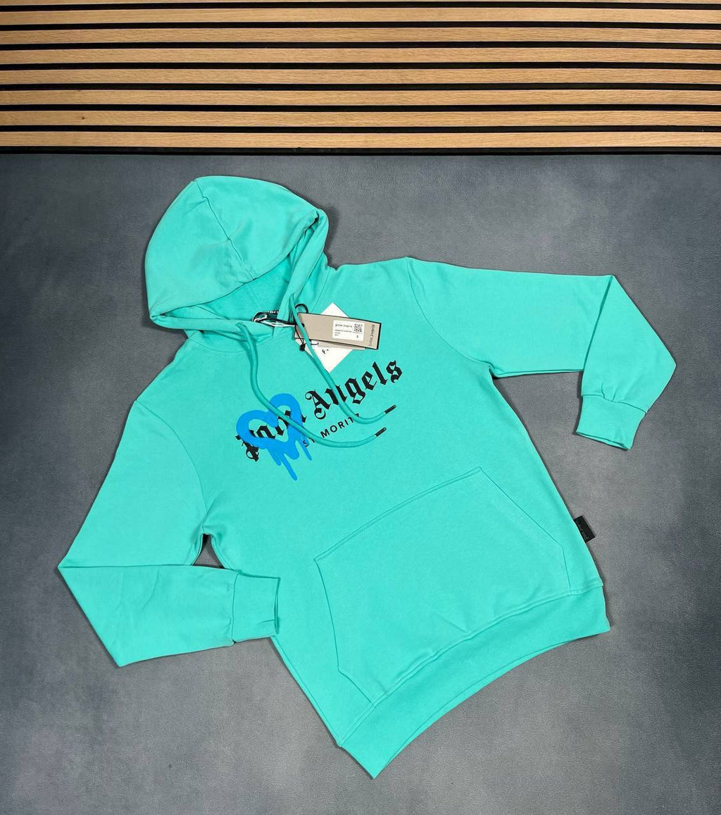 Palm Angels Moritz Heart Sprayed Hoodie Mens in Multiple Colors Best Sale UK Reps AAA Quality