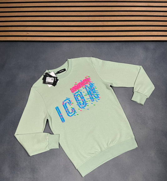 Dsquared2 Pixel Icon Logo Crew Jumpers Mens in Multiple Colors Best Sale UK Reps AAA Quality