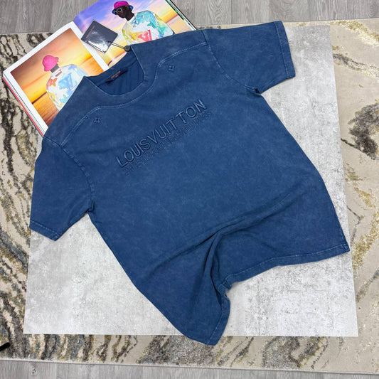 Louis Vuitton Skeleton Versity Embroidered Letter Logo Mens T-Shirts in Multiple Colors UK Reps AAA Quality