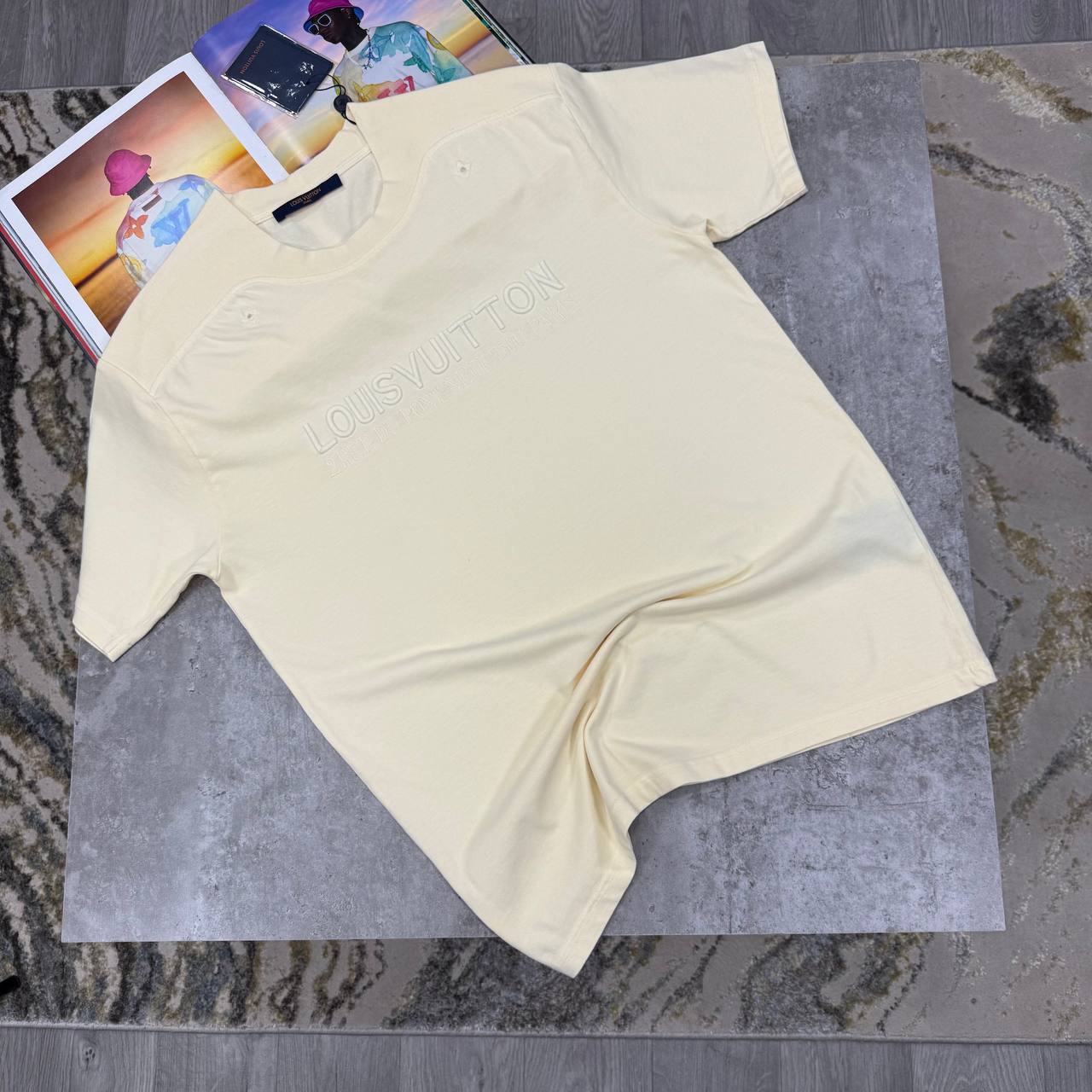 Louis Vuitton Skeleton Versity Embroidered Letter Logo Mens T-Shirts in Multiple Colors UK Reps AAA Quality