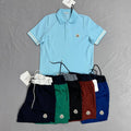 Moncler Stripe Logo Printed Polo Shirts & Shorts Sets Mens Multiple Colors UK Replica