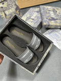 Christian Dior Women's Dway Sliders Silver-Tone Fake UK Sale Best