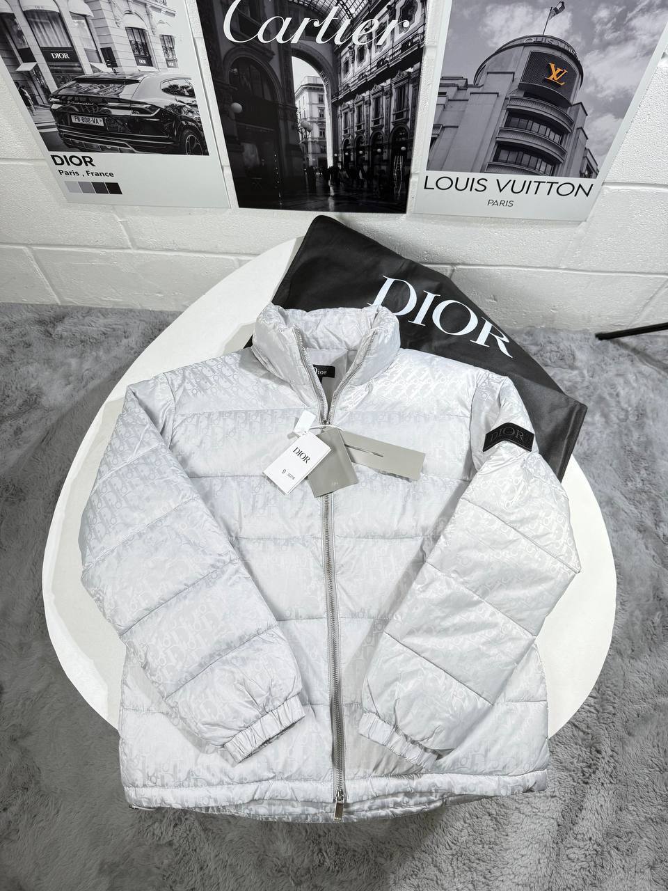 Christian Dior Oblique Puffer Jacket Mens in 2 Colors Best Sale UK Reps AAA Quality