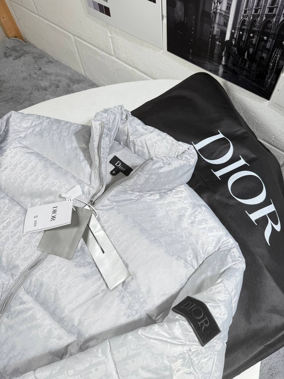 Christian Dior Oblique Puffer Jacket Mens in 2 Colors Best Sale UK Reps AAA Quality