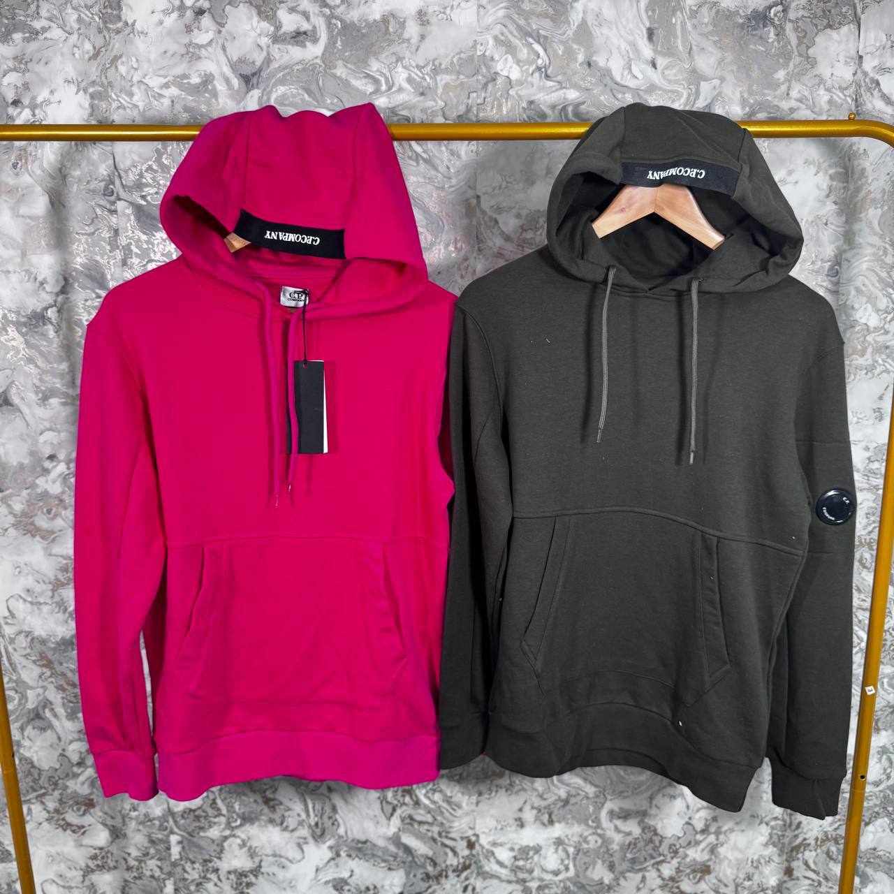 C.P. Company Diagonal Raised Fleece Hoodie Mens in 2 Colors Best Sale UK Reps AAA Quality