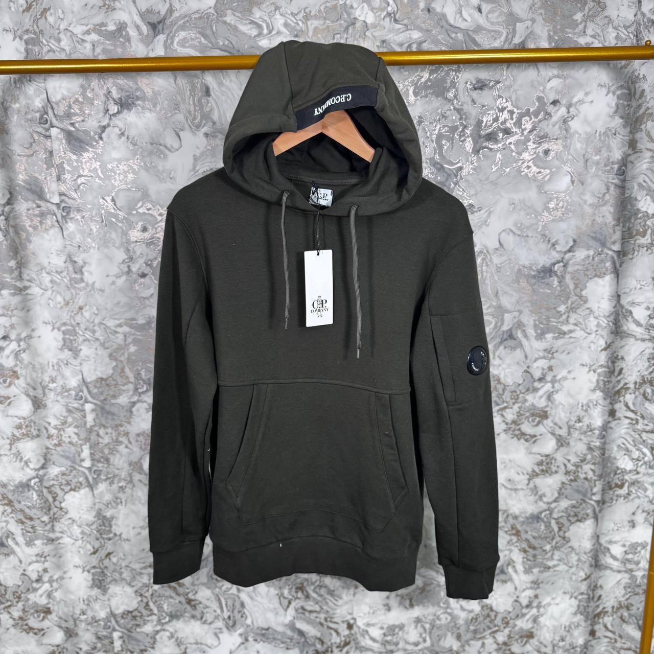C.P. Company Diagonal Raised Fleece Hoodie Mens in 2 Colors Best Sale UK Reps AAA Quality
