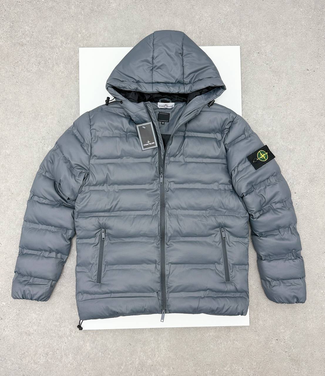 Stone Island Puffer Hooded Quilted Down Jacket Mens in Multiple Colors Best Sale UK Reps AAA Quality