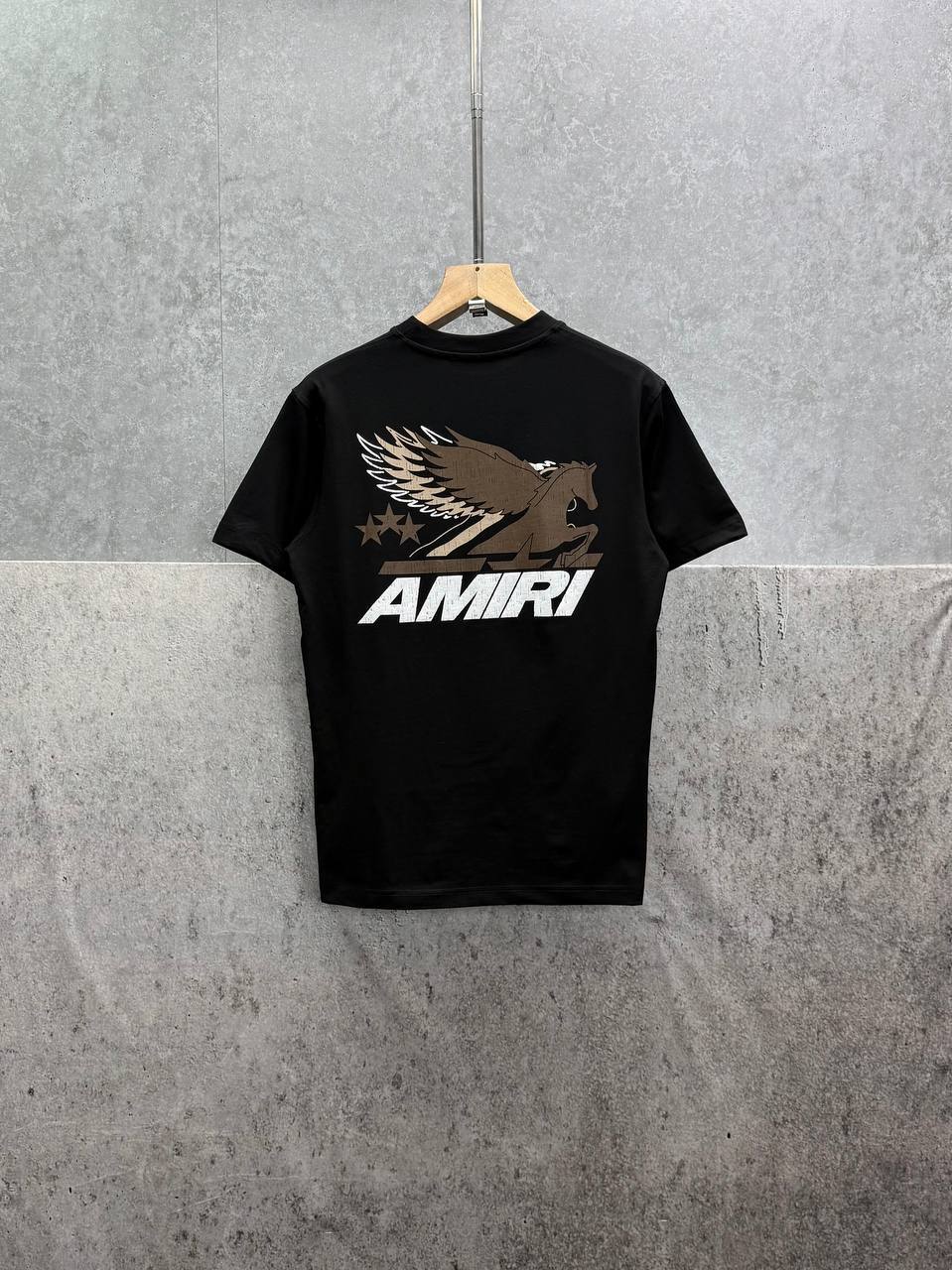 Amiri Vintage Pegasus Short Sleeve T-Shirts Mens in 2 Colors Best Sale UK Reps AAA Quality