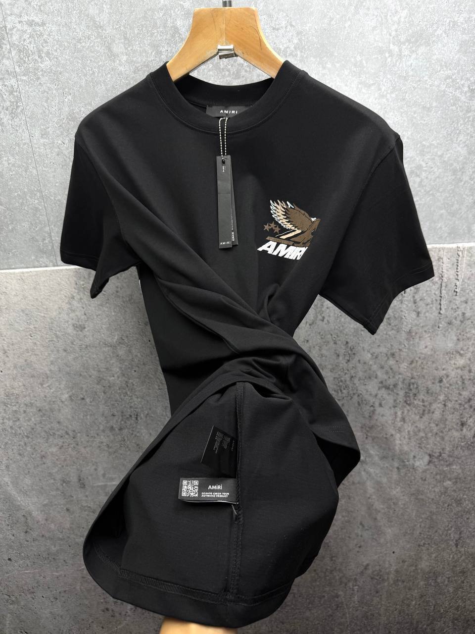 Amiri Vintage Pegasus Short Sleeve T-Shirts Mens in 2 Colors Best Sale UK Reps AAA Quality