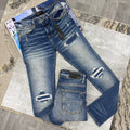 Amiri Streetwear High Stretch Ripped Blue Multiple Waist Sizes Mens Best Sale UK Reps AAA Quality