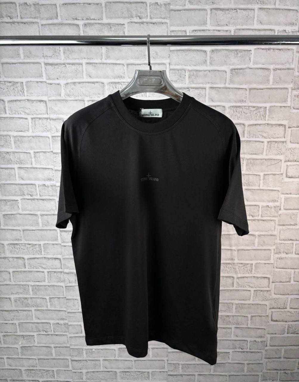 Stone Island Logo-Embroidered Cotton Tees Round Neck Mens in Multiple Colors UK Reps AAA Quality