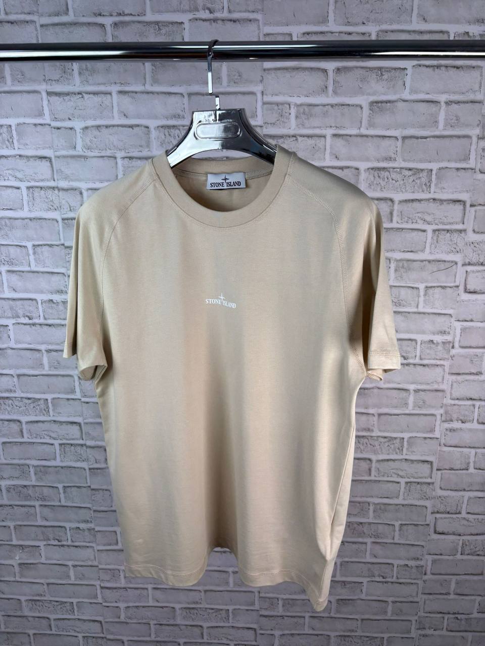 Stone Island Logo-Embroidered Cotton Tees Round Neck Mens in Multiple Colors UK Reps AAA Quality