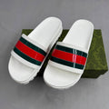 Gucci Web Sliders Sandal White Mens UK Replica AAA Quality