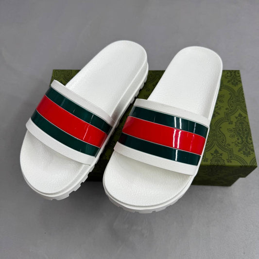 Gucci Web Sliders Sandal White Mens UK Replica AAA Quality